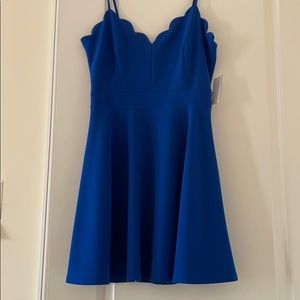 Flattering blue dress
